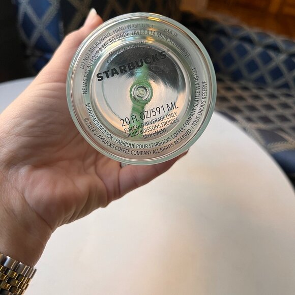 Starbucks Venti Double Walled Glass Tumbler 20oz Travel Mug Cup - Picture 7 of 13